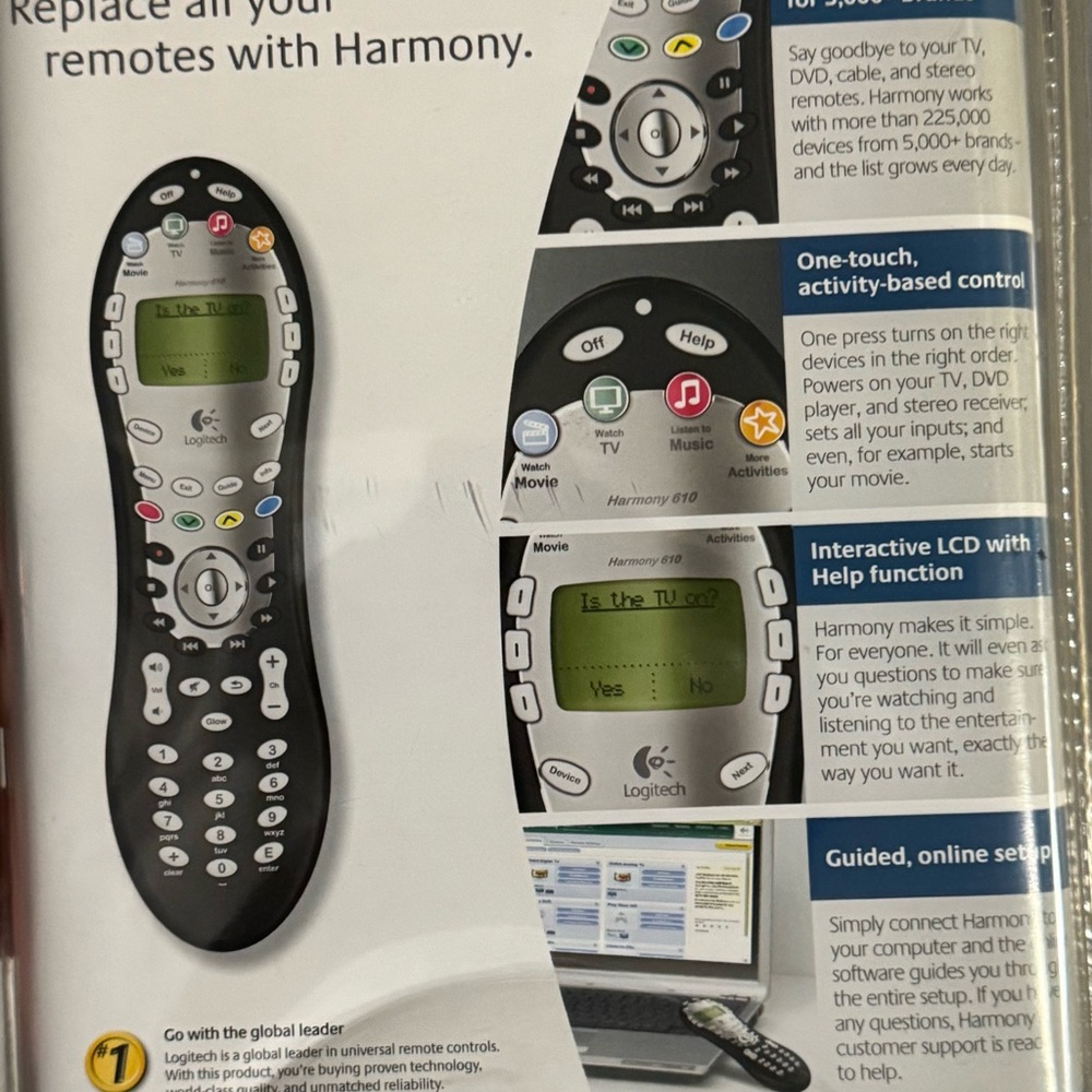 Logitech Harmony 610 Universal Remote — NEW IN BOX